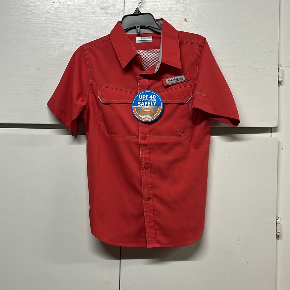 Columbia PFG boys low drag shirt NWT
